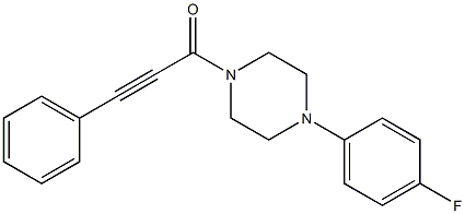 1-[4-(4-fluorophenyl)piperazin-1-yl]-3-phenylprop-2-yn-1-one Structure