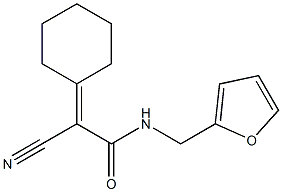  2-cyano-2-cyclohexylidene-N-(furan-2-ylmethyl)acetamide