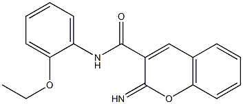 N-(2-ethoxyphenyl)-2-iminochromene-3-carboxamide Structure