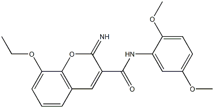 N-(2,5-dimethoxyphenyl)-8-ethoxy-2-iminochromene-3-carboxamide Structure