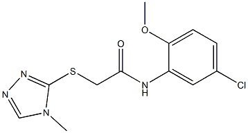 N-(5-chloro-2-methoxyphenyl)-2-[(4-methyl-1,2,4-triazol-3-yl)sulfanyl]acetamide Structure