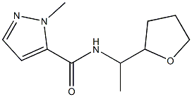 2-methyl-N-[1-(oxolan-2-yl)ethyl]pyrazole-3-carboxamide 化学構造式