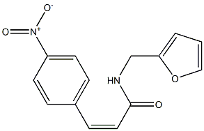 (Z)-N-(furan-2-ylmethyl)-3-(4-nitrophenyl)prop-2-enamide Structure