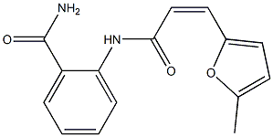 2-[[(Z)-3-(5-methylfuran-2-yl)prop-2-enoyl]amino]benzamide 化学構造式