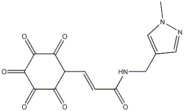 (E)-N-[(1-methylpyrazol-4-yl)methyl]-3-(4-pentoxyphenyl)prop-2-enamide Structure