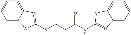 N-(1,3-benzothiazol-2-yl)-3-(1,3-benzothiazol-2-ylsulfanyl)propanamide