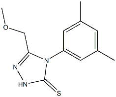 4-(3,5-dimethylphenyl)-3-(methoxymethyl)-1H-1,2,4-triazole-5-thione 化学構造式