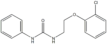 1-[2-(2-chlorophenoxy)ethyl]-3-phenylurea,,结构式