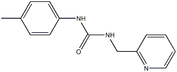 1-(4-methylphenyl)-3-(pyridin-2-ylmethyl)urea Struktur