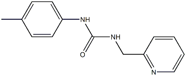 1-(4-methylphenyl)-3-(pyridin-2-ylmethyl)urea,,结构式