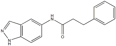 N-(1H-indazol-5-yl)-3-phenylpropanamide 化学構造式