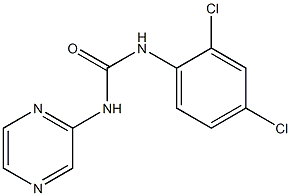 1-(2,4-dichlorophenyl)-3-pyrazin-2-ylurea 结构式