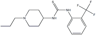 1-(1-propylpiperidin-4-yl)-3-[2-(trifluoromethyl)phenyl]thiourea Structure