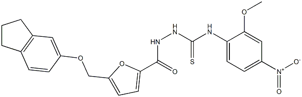 1-[[5-(2,3-dihydro-1H-inden-5-yloxymethyl)furan-2-carbonyl]amino]-3-(2-methoxy-4-nitrophenyl)thiourea|