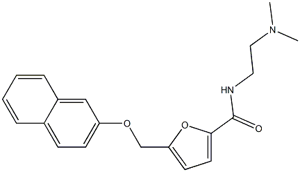 N-[2-(dimethylamino)ethyl]-5-(naphthalen-2-yloxymethyl)furan-2-carboxamide Structure