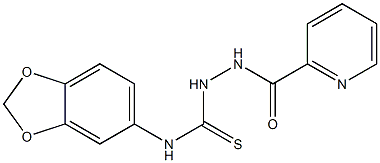 1-(1,3-benzodioxol-5-yl)-3-(pyridine-2-carbonylamino)thiourea Structure