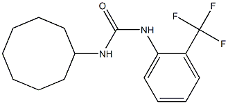 1-cyclooctyl-3-[2-(trifluoromethyl)phenyl]urea Struktur