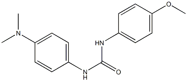 1-[4-(dimethylamino)phenyl]-3-(4-methoxyphenyl)urea 化学構造式