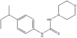 1-(4-butan-2-ylphenyl)-3-morpholin-4-ylthiourea 化学構造式