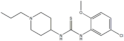 1-(5-chloro-2-methoxyphenyl)-3-(1-propylpiperidin-4-yl)thiourea 化学構造式