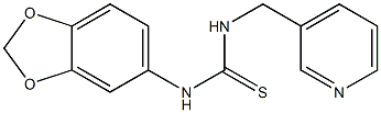 1-(1,3-benzodioxol-5-yl)-3-(pyridin-3-ylmethyl)thiourea Struktur