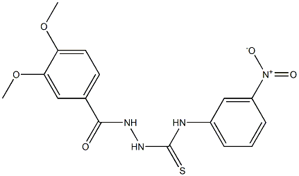 1-[(3,4-dimethoxybenzoyl)amino]-3-(3-nitrophenyl)thiourea Structure