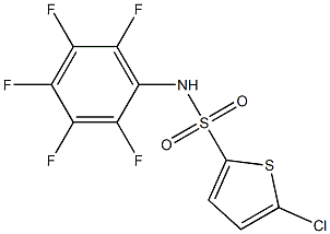 5-chloro-N-(2,3,4,5,6-pentafluorophenyl)thiophene-2-sulfonamide Structure