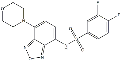 3,4-difluoro-N-(4-morpholin-4-yl-2,1,3-benzoxadiazol-7-yl)benzenesulfonamide Structure