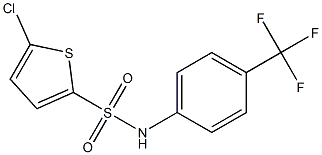 5-chloro-N-[4-(trifluoromethyl)phenyl]thiophene-2-sulfonamide Struktur