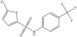 5-chloro-N-[4-(trifluoromethyl)phenyl]thiophene-2-sulfonamide Structure