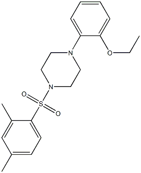 1-(2,4-dimethylphenyl)sulfonyl-4-(2-ethoxyphenyl)piperazine Structure