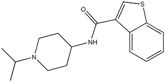 N-(1-propan-2-ylpiperidin-4-yl)-1-benzothiophene-3-carboxamide Structure