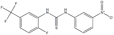 1-[2-fluoro-5-(trifluoromethyl)phenyl]-3-(3-nitrophenyl)thiourea,,结构式