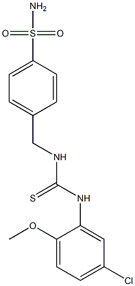 1-(5-chloro-2-methoxyphenyl)-3-[(4-sulfamoylphenyl)methyl]thiourea