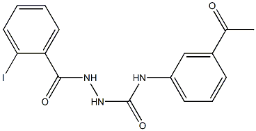 1-(3-acetylphenyl)-3-[(2-iodobenzoyl)amino]urea Structure