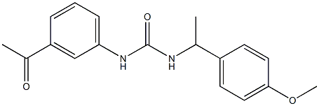  1-(3-acetylphenyl)-3-[1-(4-methoxyphenyl)ethyl]urea