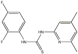 1-(2,4-difluorophenyl)-3-(4,6-dimethylpyridin-2-yl)thiourea Structure