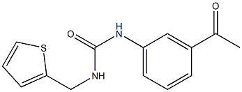 1-(3-acetylphenyl)-3-(thiophen-2-ylmethyl)urea 化学構造式