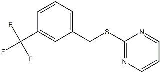 2-[[3-(trifluoromethyl)phenyl]methylsulfanyl]pyrimidine Structure