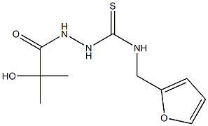 1-(furan-2-ylmethyl)-3-[(2-hydroxy-2-methylpropanoyl)amino]thiourea Structure