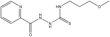 1-(3-methoxypropyl)-3-(pyridine-2-carbonylamino)thiourea Structure