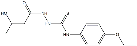 1-(4-ethoxyphenyl)-3-(3-hydroxybutanoylamino)thiourea,,结构式