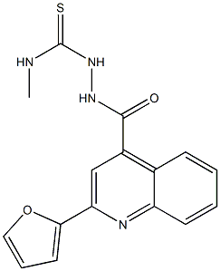 1-[[2-(furan-2-yl)quinoline-4-carbonyl]amino]-3-methylthiourea 化学構造式