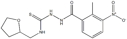 1-[(2-methyl-3-nitrobenzoyl)amino]-3-(oxolan-2-ylmethyl)thiourea Structure