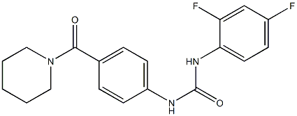  1-(2,4-difluorophenyl)-3-[4-(piperidine-1-carbonyl)phenyl]urea