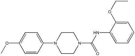 N-(2-ethoxyphenyl)-4-(4-methoxyphenyl)piperazine-1-carboxamide Struktur