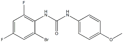 1-(2-bromo-4,6-difluorophenyl)-3-(4-methoxyphenyl)urea Structure