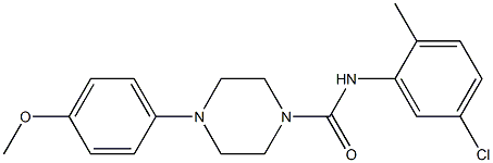 N-(5-chloro-2-methylphenyl)-4-(4-methoxyphenyl)piperazine-1-carboxamide Structure