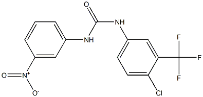 1-[4-chloro-3-(trifluoromethyl)phenyl]-3-(3-nitrophenyl)urea 化学構造式