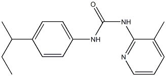 1-(4-butan-2-ylphenyl)-3-(3-methylpyridin-2-yl)urea 化学構造式